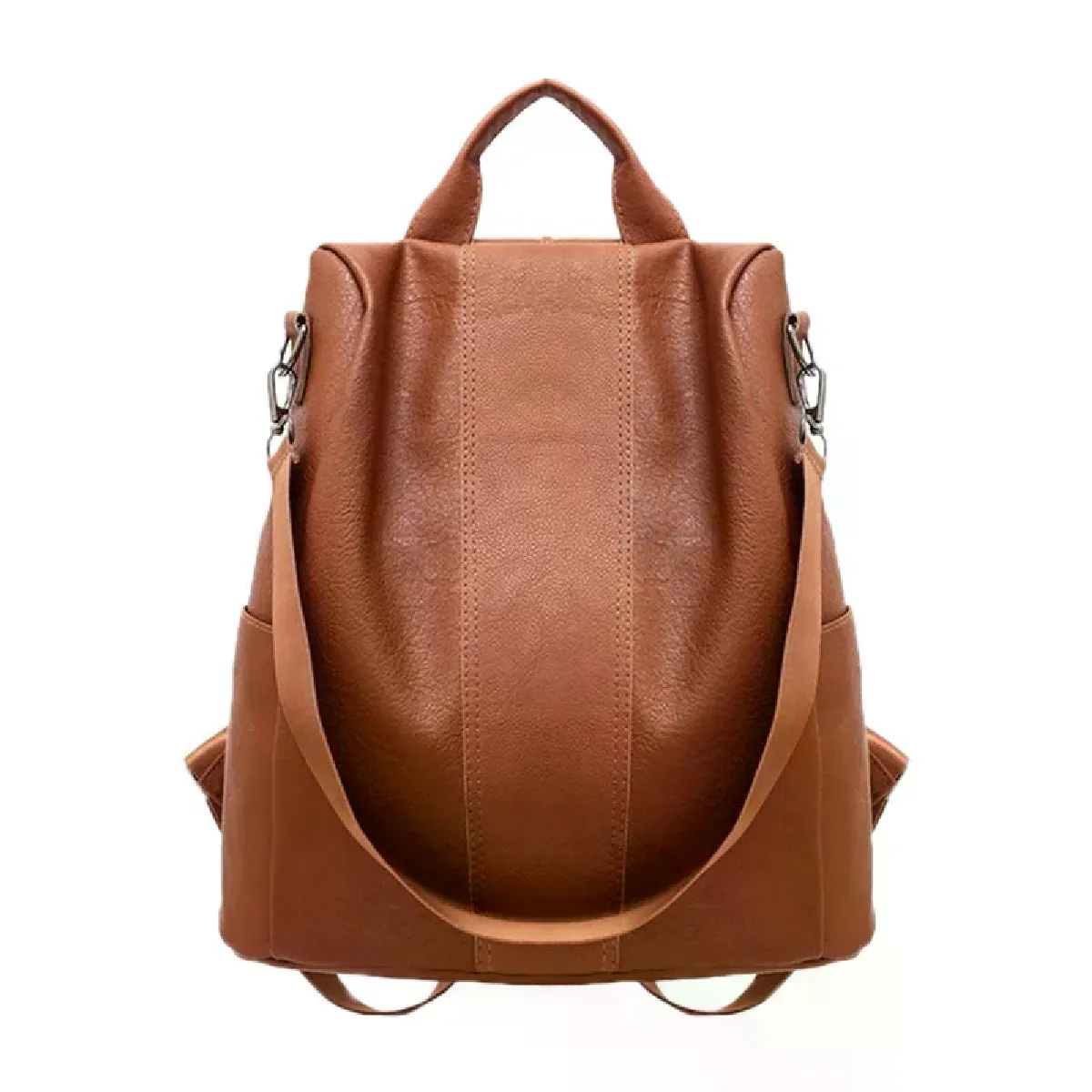 Générique Femme Sac À Dos Antivol Vintage En Cuir Pour Sac Bandoulière, Grande Capacité, Sac À Dos De Voyage Pour Filles, Mochila Mujer~00032