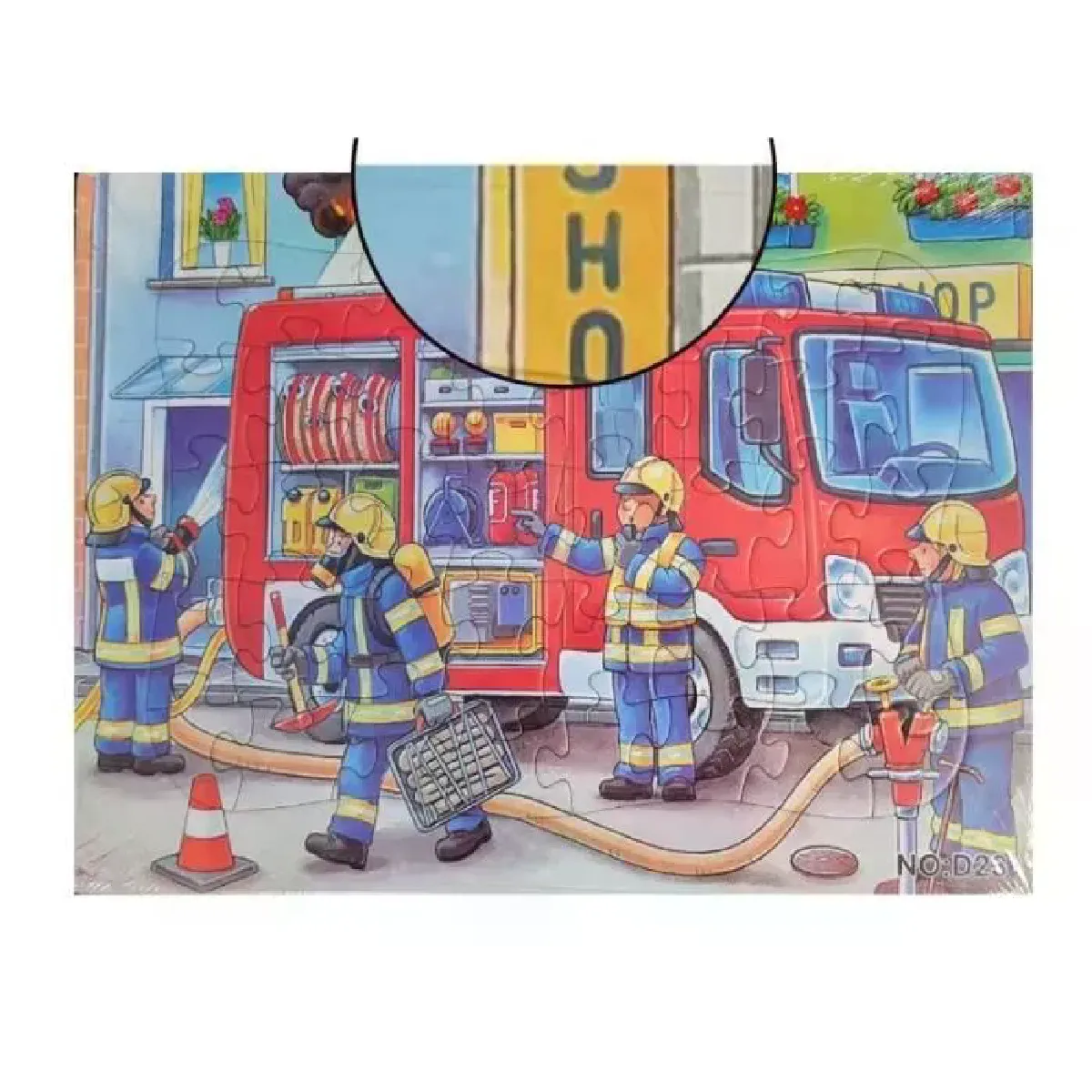 Puzzle enfant pompiers - 40 pièces