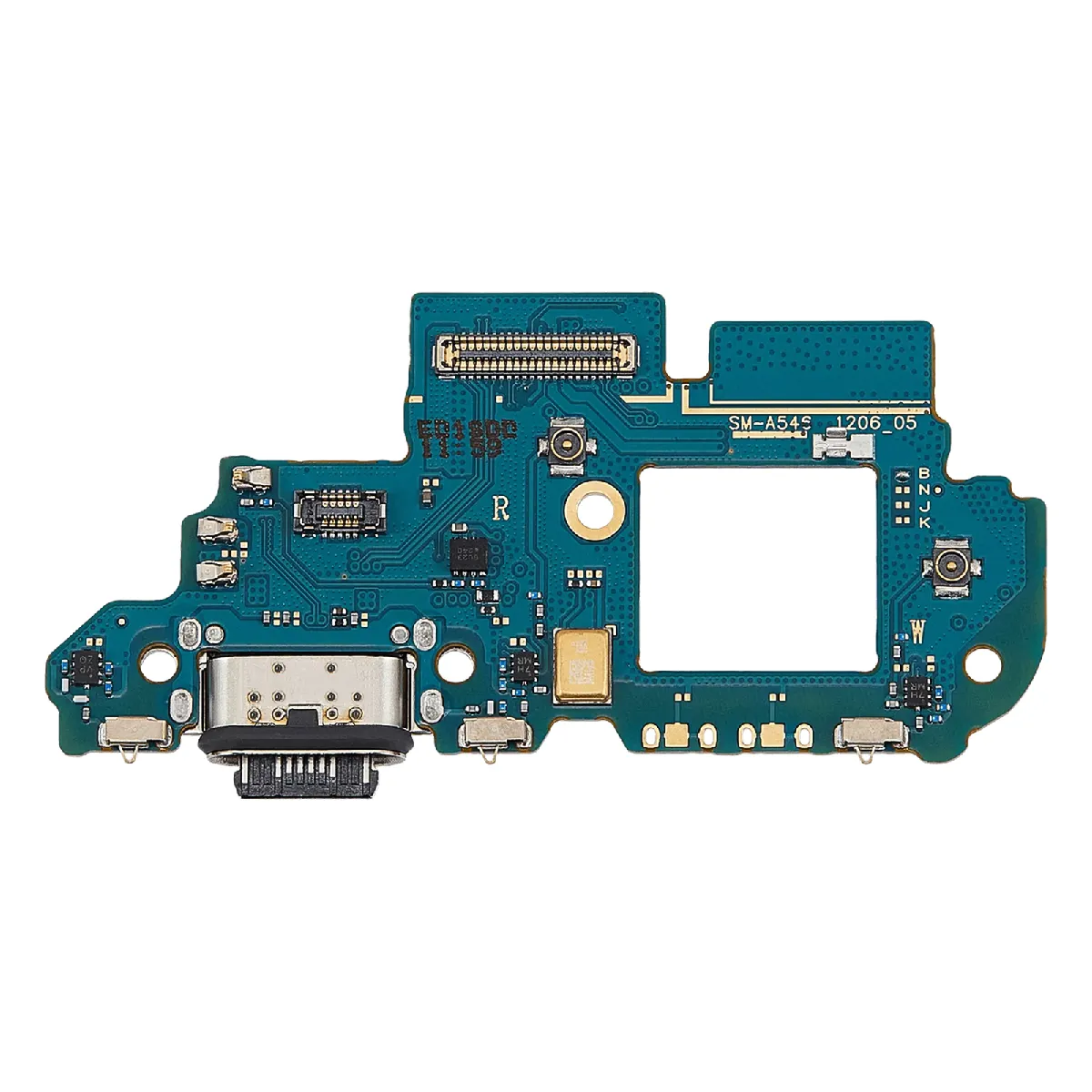 Avizar Vert Clappio Connecteur De Charge Usb-C + Micro De Remplacement Pour Samsung Galaxy A54