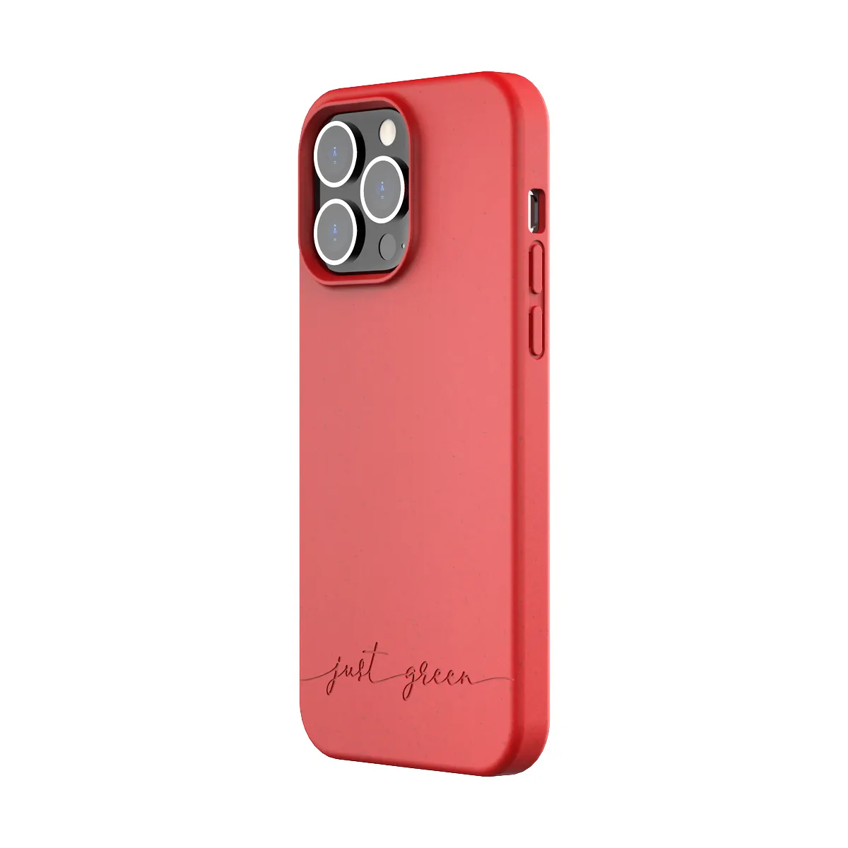 Just Green Rouge Coque Pour Iphone 14 Pro Max Souple Modèle Natura