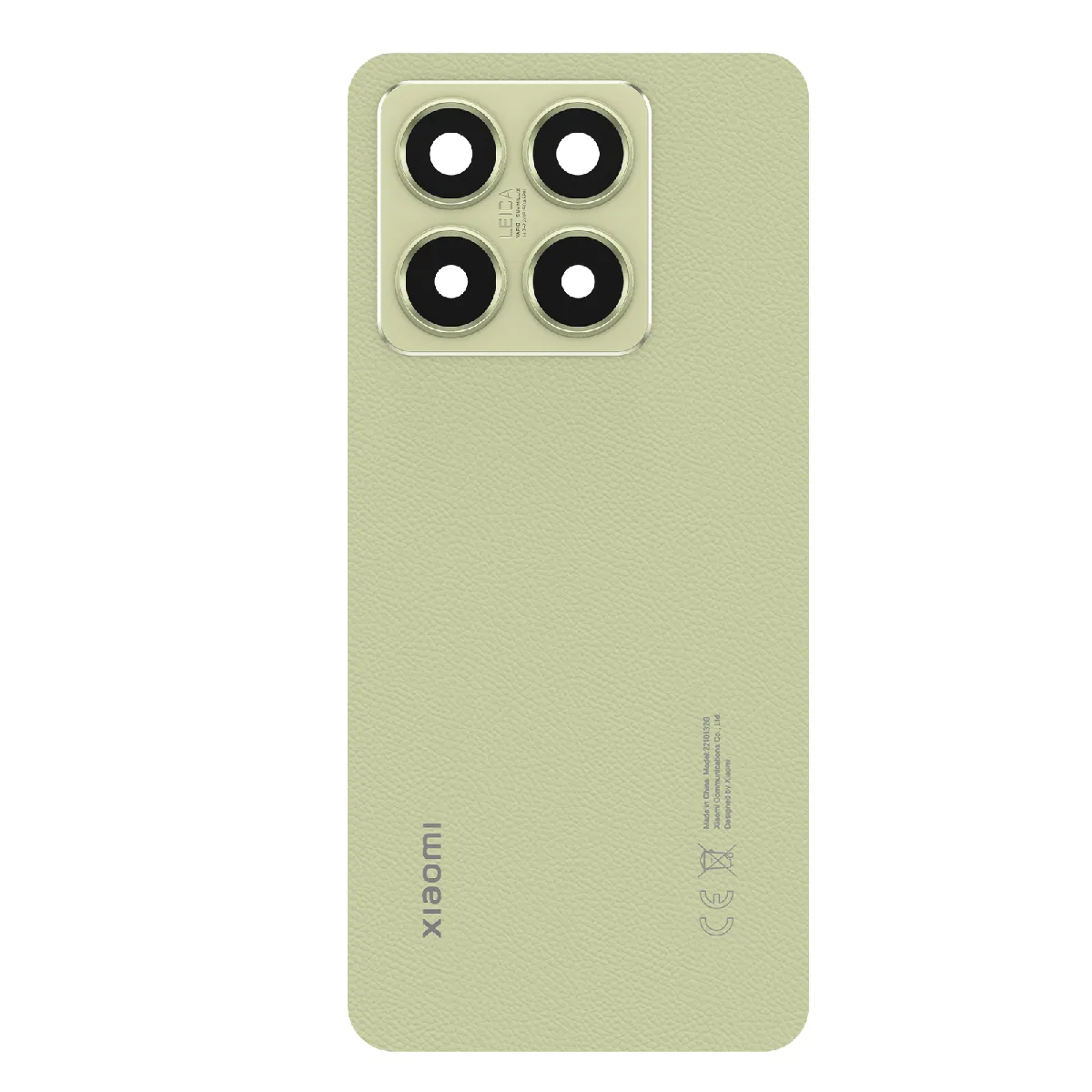 Avizar Vert Clappio Cache Batterie De Remplacement Pour Xiaomi 14T Avec Adhésif Préinstallé