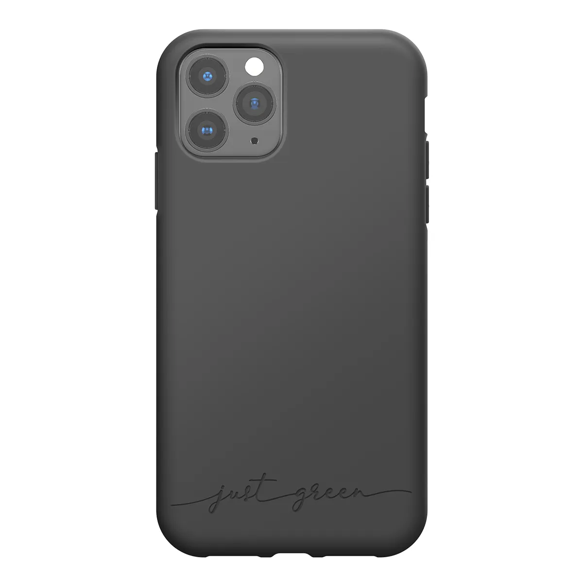 Just Green Noir Coque Pour Iphone 11 Pro Souple Modèle Natura