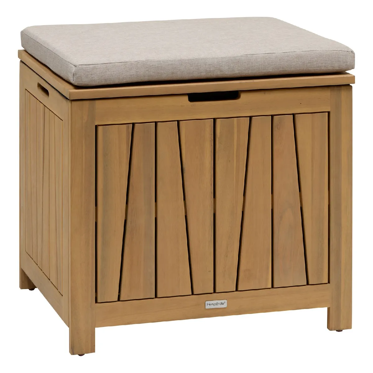HESPERIDE Coffre banc de rangement de jardin en acacia LODGIA - 100 L - Marron