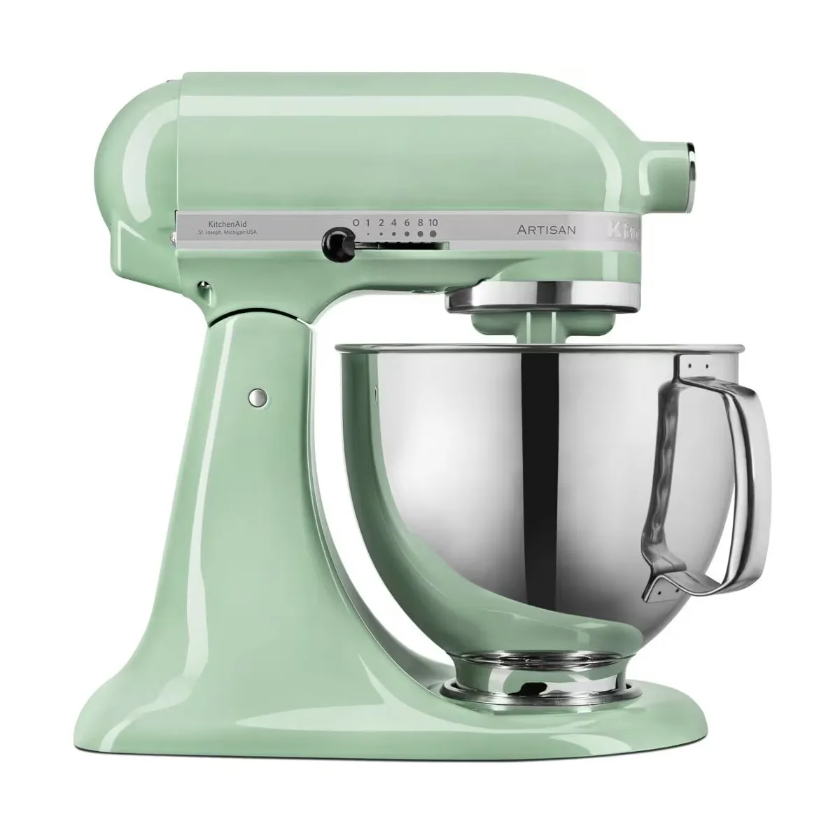 KITCHENAID Robot p&eacute;trin 4.8l 300w macaron pistache - 5KSM125EPT - 
