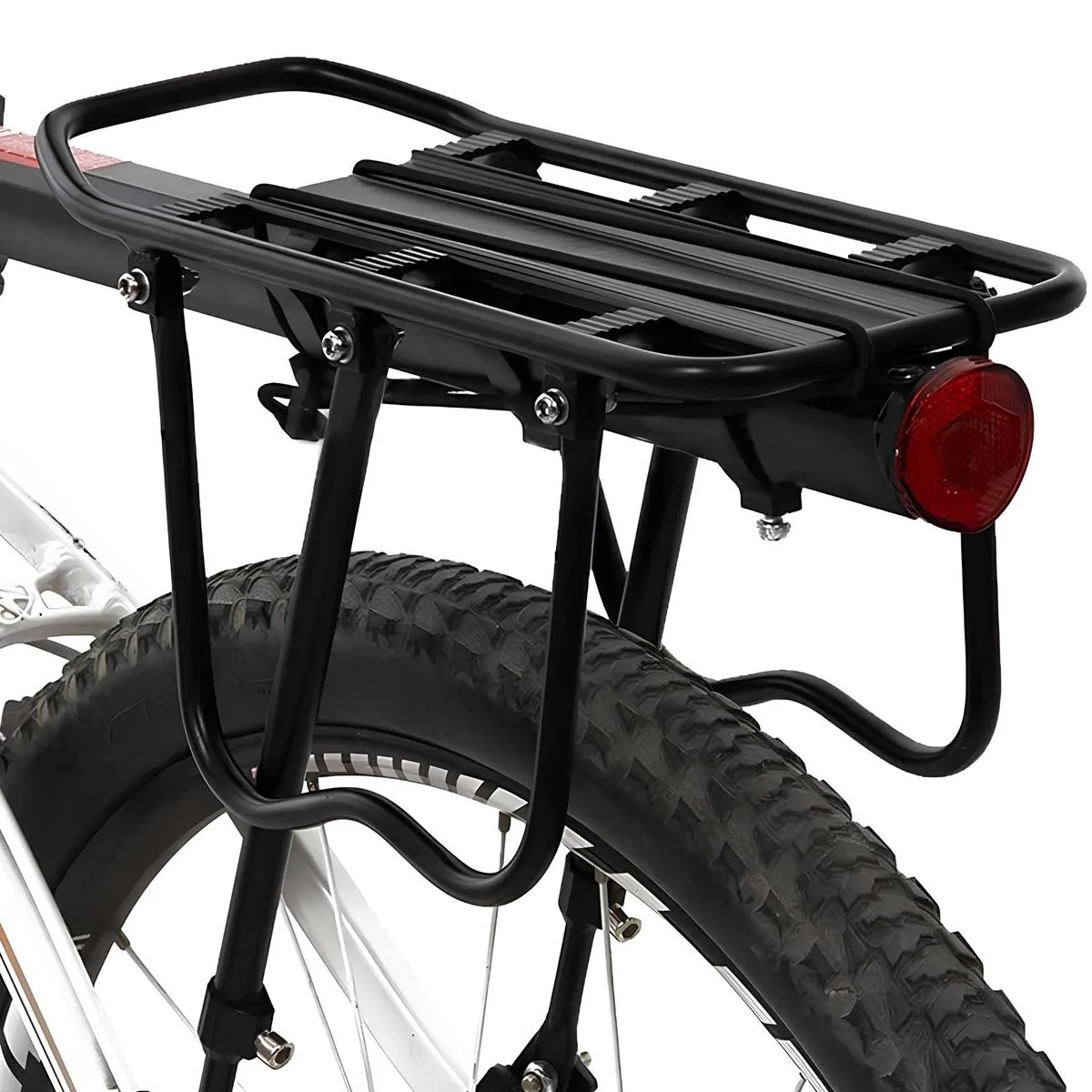 AVIZAR  Porte-bagages Arri&egrave;re pour V&eacute;lo en Aluminium Charge Maximale 50kg Noir