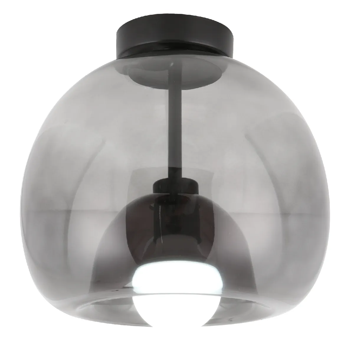 STOEX Plafonnier En Verre Lampe De Plafond Rond Plafonnier Rétro Lustre Moderne E27