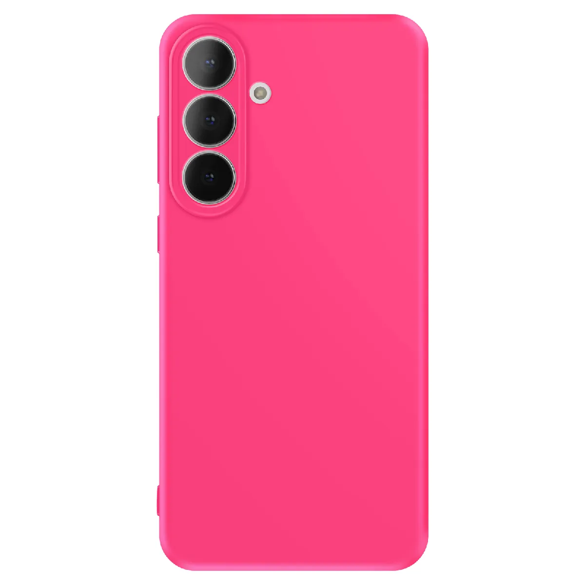Avizar Rose Coque Pour Galaxy S25 Fe Soft-Touch En Silicone Série Fast Cover Fuchsia