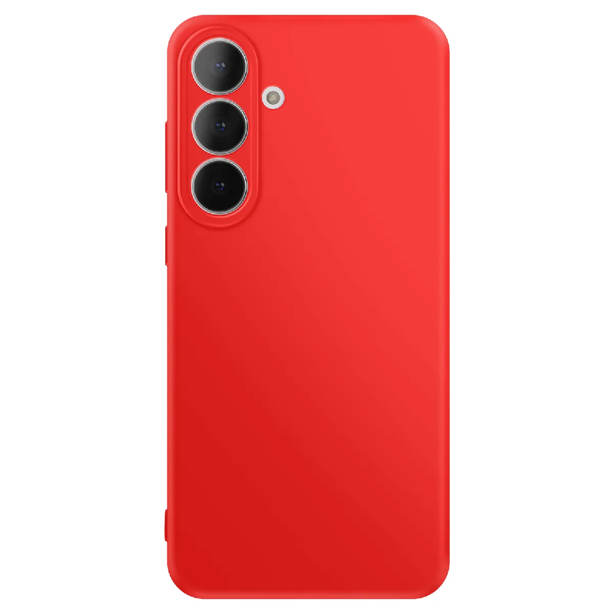 Avizar Rouge Coque Pour Galaxy S25 Fe Soft-Touch En Silicone Série Fast Cover