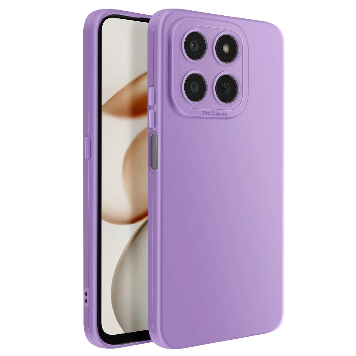 Avizar Violet Coque Pour Honor 400 Smart En Silicone Souple Avec Renfort Bloc Caméra