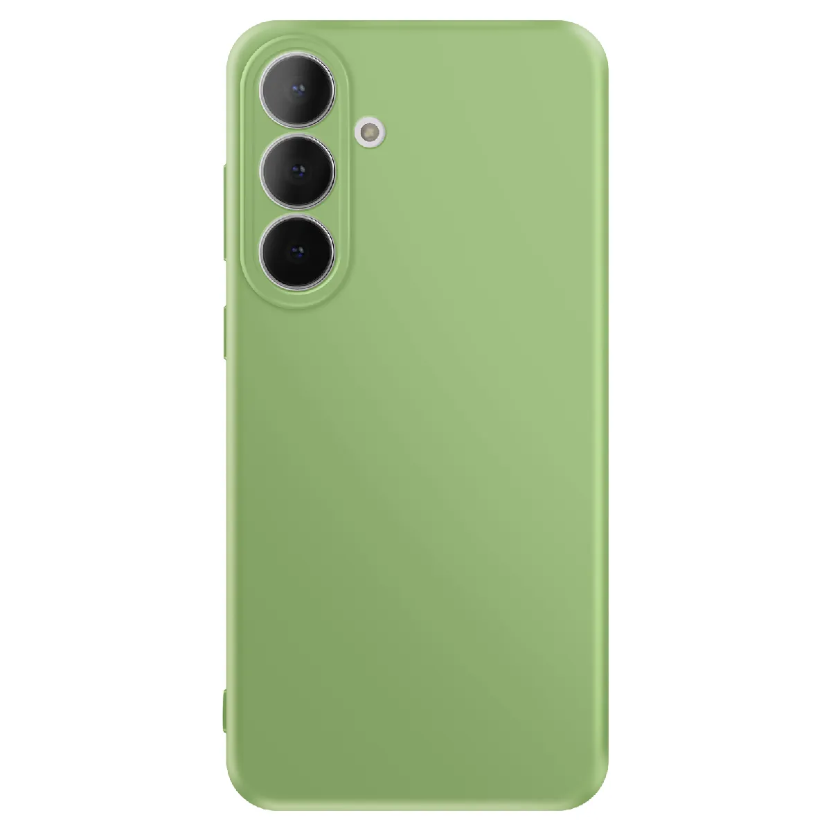 Avizar Vert Coque Pour Galaxy S25 Fe Soft-Touch En Silicone Série Fast Cover