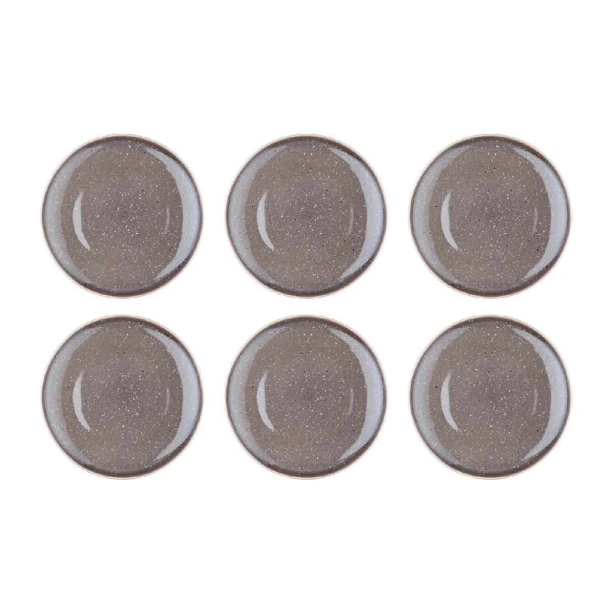 Assiette STELLAR Ø27cm - 6 pièces - Gris béton