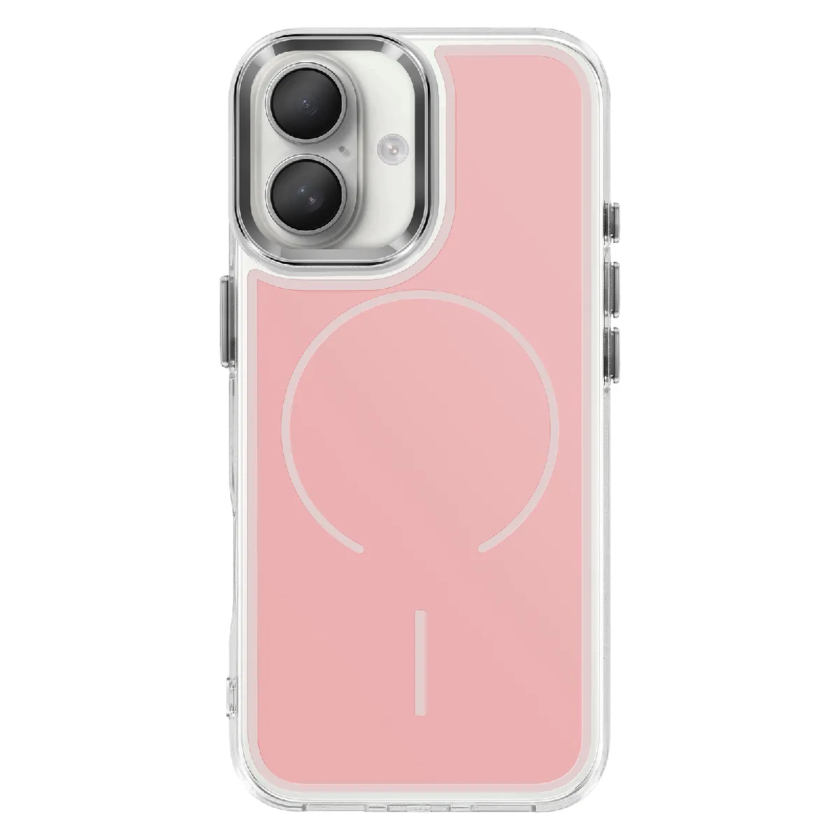 Avizar Rose Coque Magsafe Pour Iphone 17 Protection Bi-Matière Ultra Renforcé