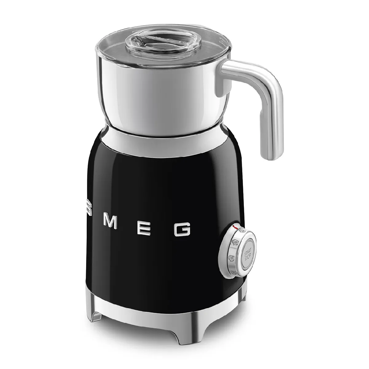Emulsionneur de lait 500w 0.6l noir - MFF11BLEU - Années 50 - SMEG
