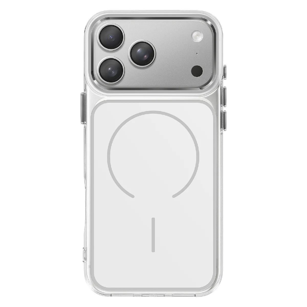 Avizar Blanc Coque Magsafe Pour Iphone 17 Pro Protection Bi-Matière Ultra Renforcé