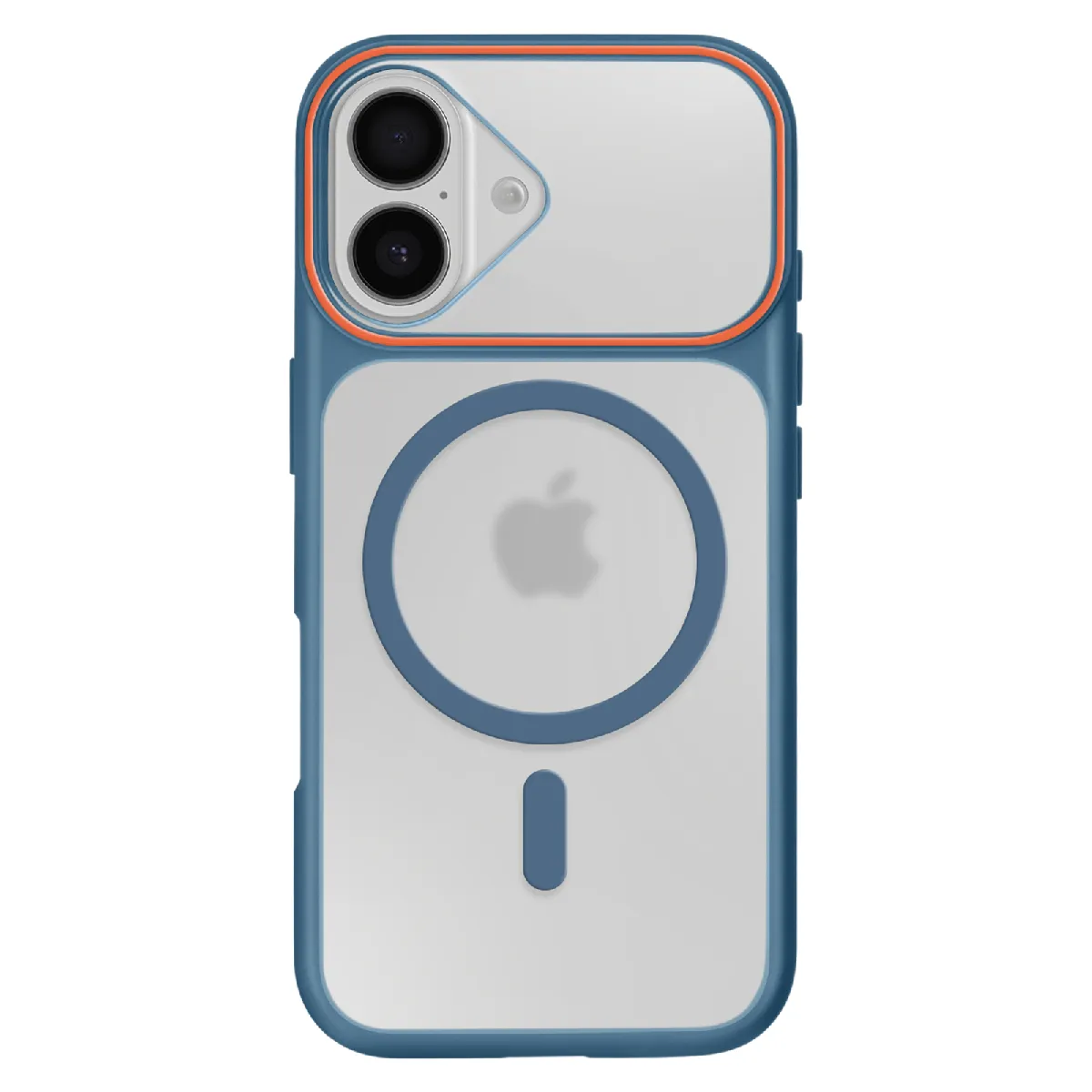 Avizar Bleu Coque Magsafe Pour Iphone 16 Protection Bi-Matière Dos Rigide Foncé