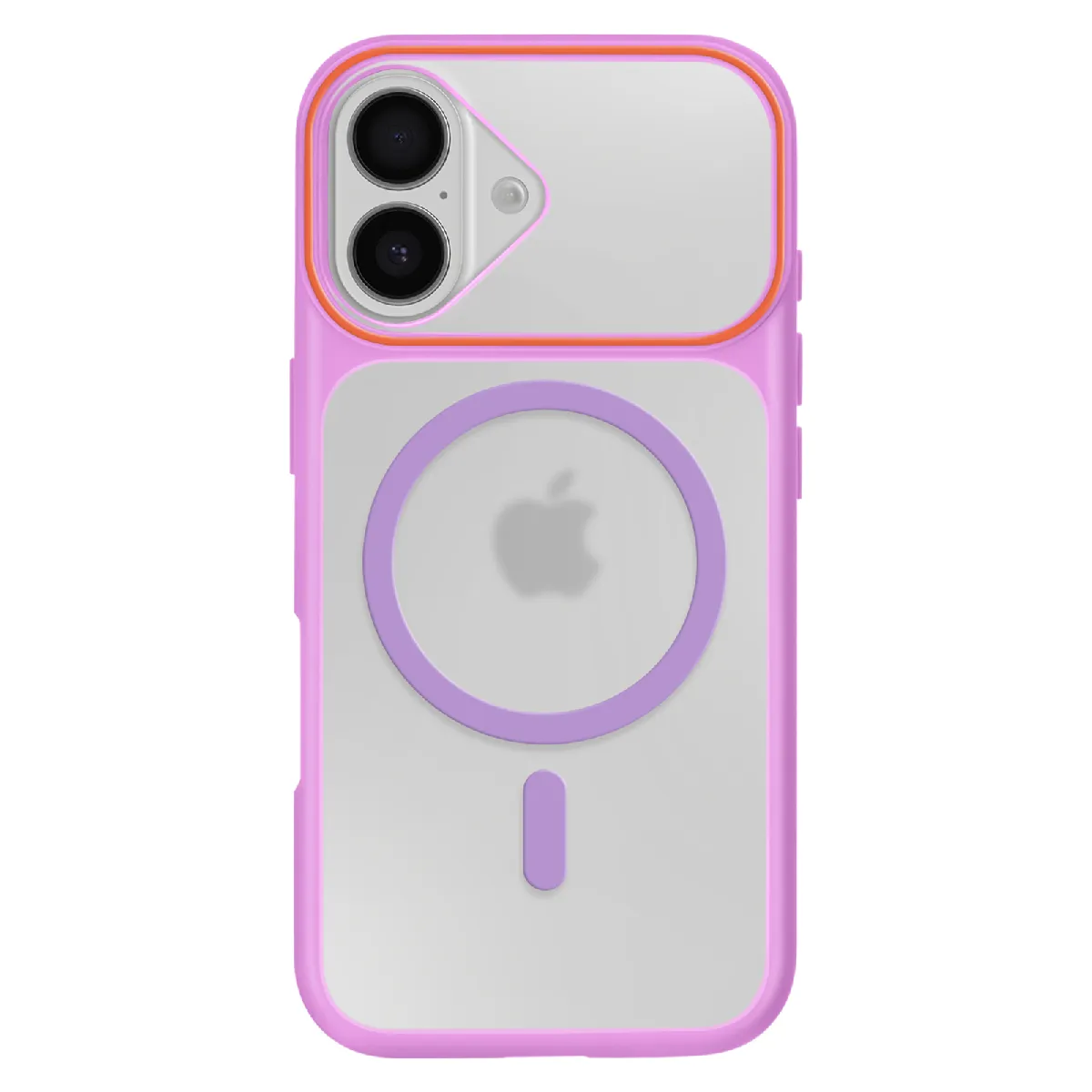 Avizar Violet Coque Magsafe Pour Iphone 16 Protection Bi-Matière Dos Rigide