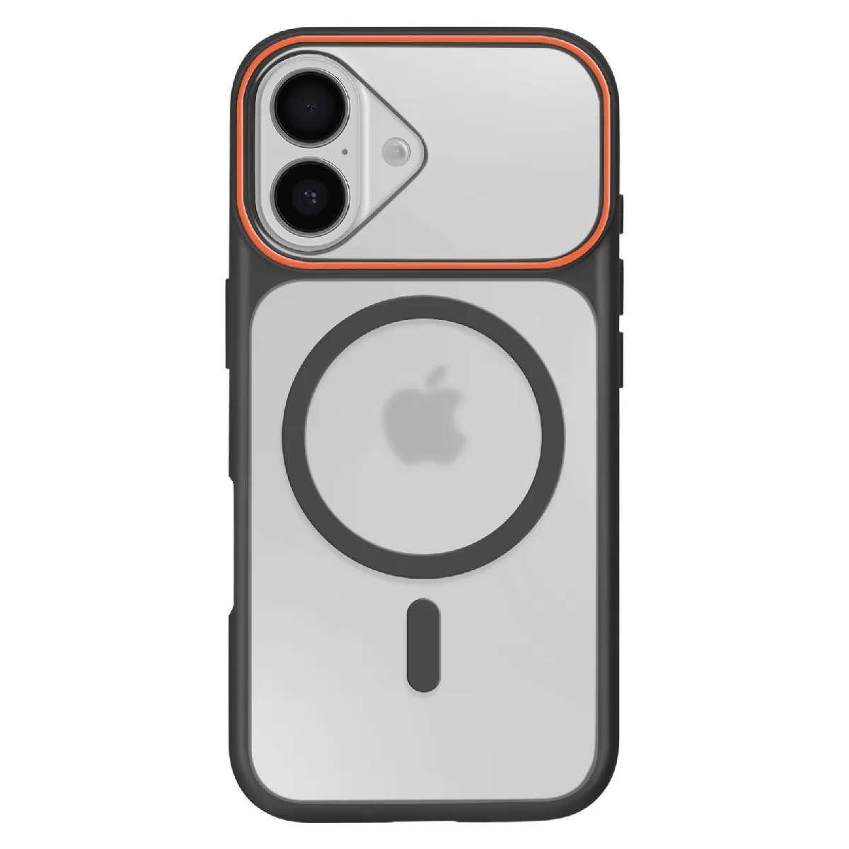 Avizar Noir Coque Magsafe Pour Iphone 16 Protection Bi-Matière Dos Rigide - Image 2