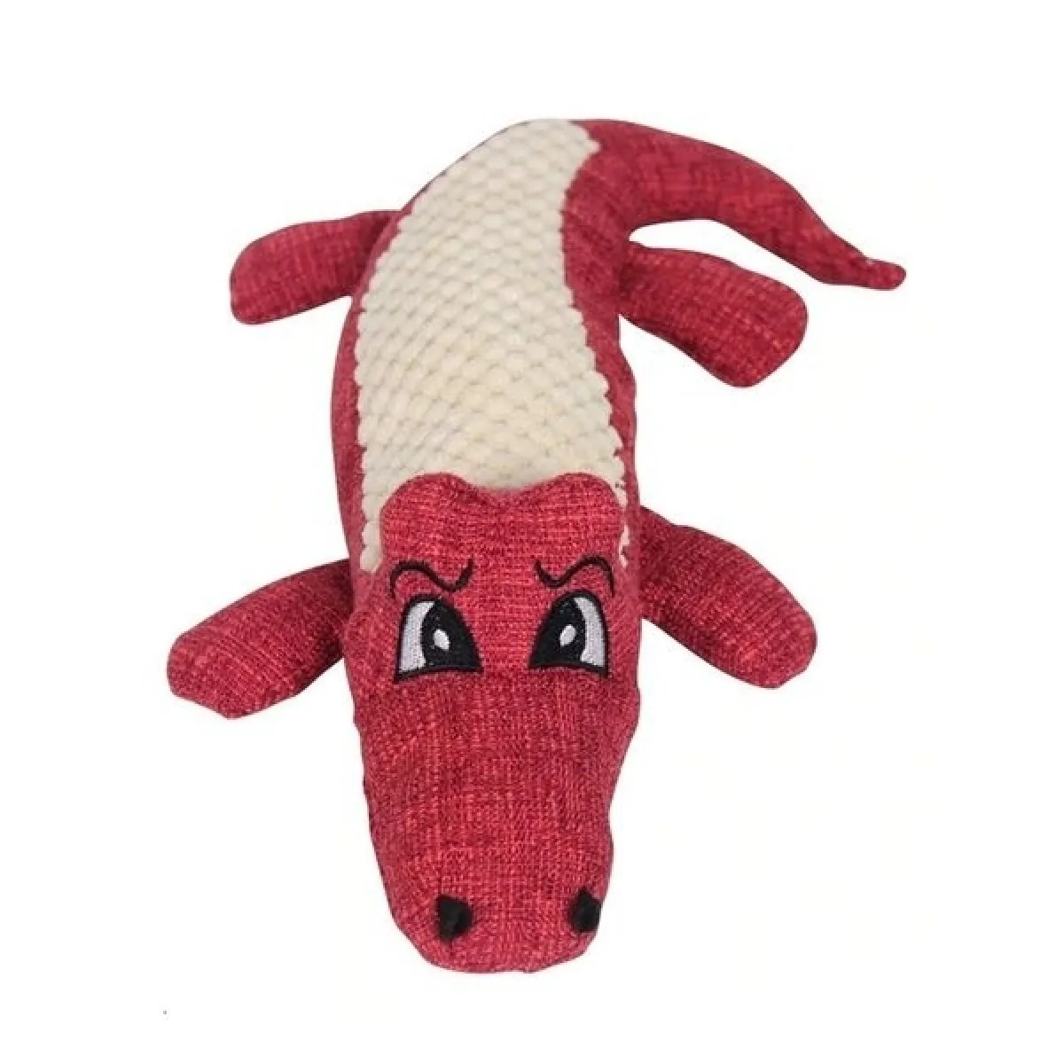 Jouet pour Chien Crocodile mordiller et couineur rouge