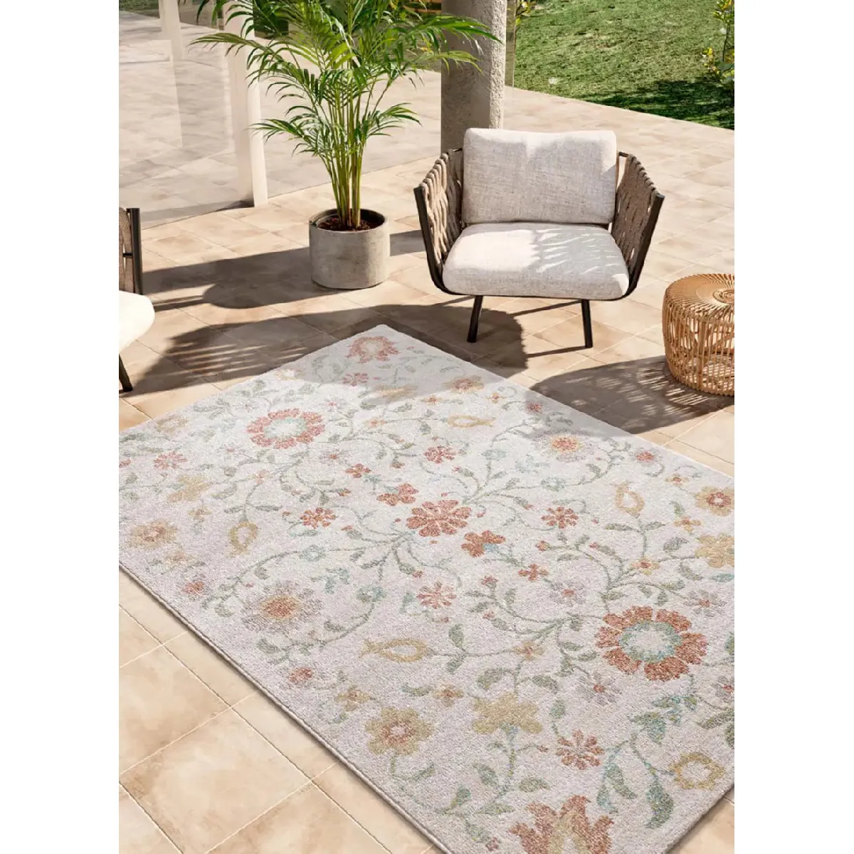 ATTICGO Tapis extérieur motifs floraux SAMARA 160x230 cm