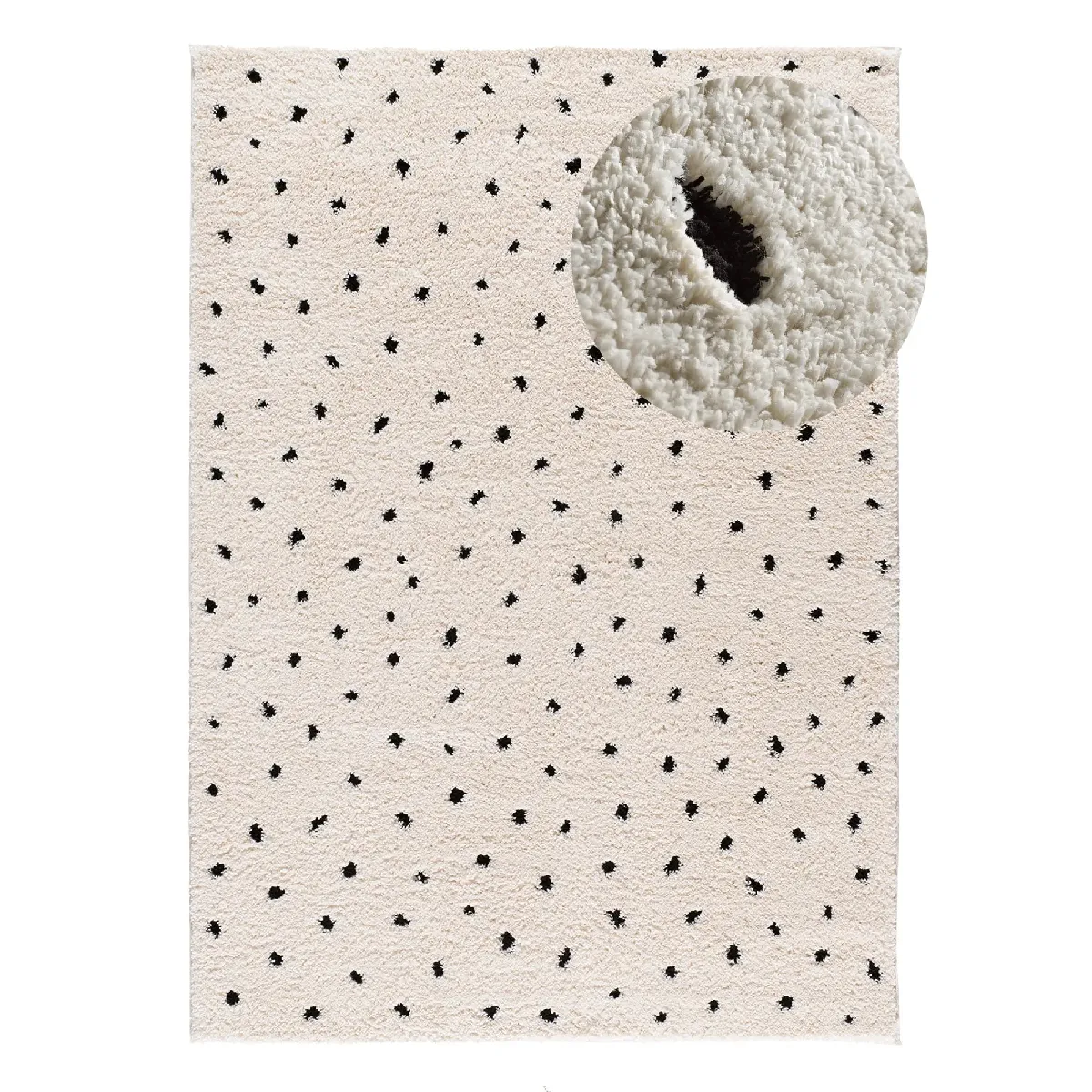 ATTICGO Tapis shaggy scandinave ATESA 160x230 cm - vue 2