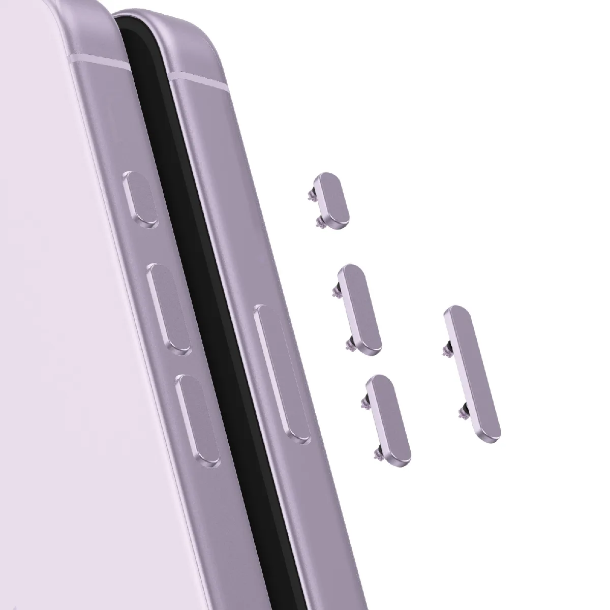 Avizar Clappio Boutons Latéraux De Remplacement Pour Iphone 17 Power / Volumes / Action Lavande
