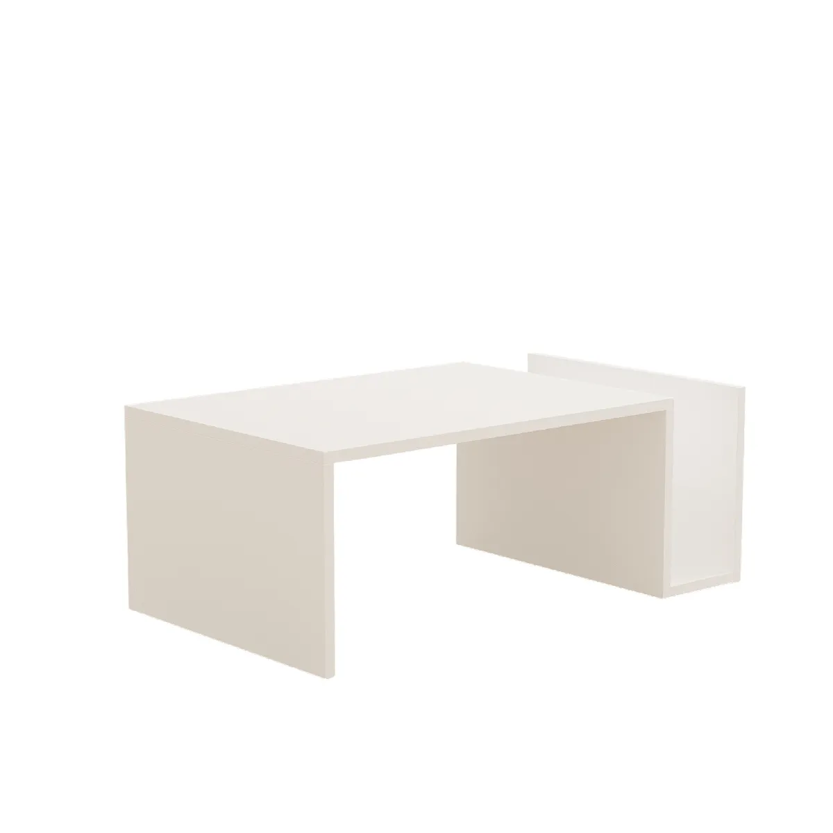 Comparer les prix de Table basse en bois Memo - 86 x 50 x 32 cm - Blanc