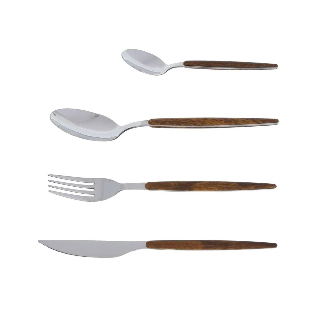 Pradel Jean Dubost Marron Ménagère Amsterdam Effet Bois - Jean Dubost - Acier Inoxydable (Inox) - Image 3