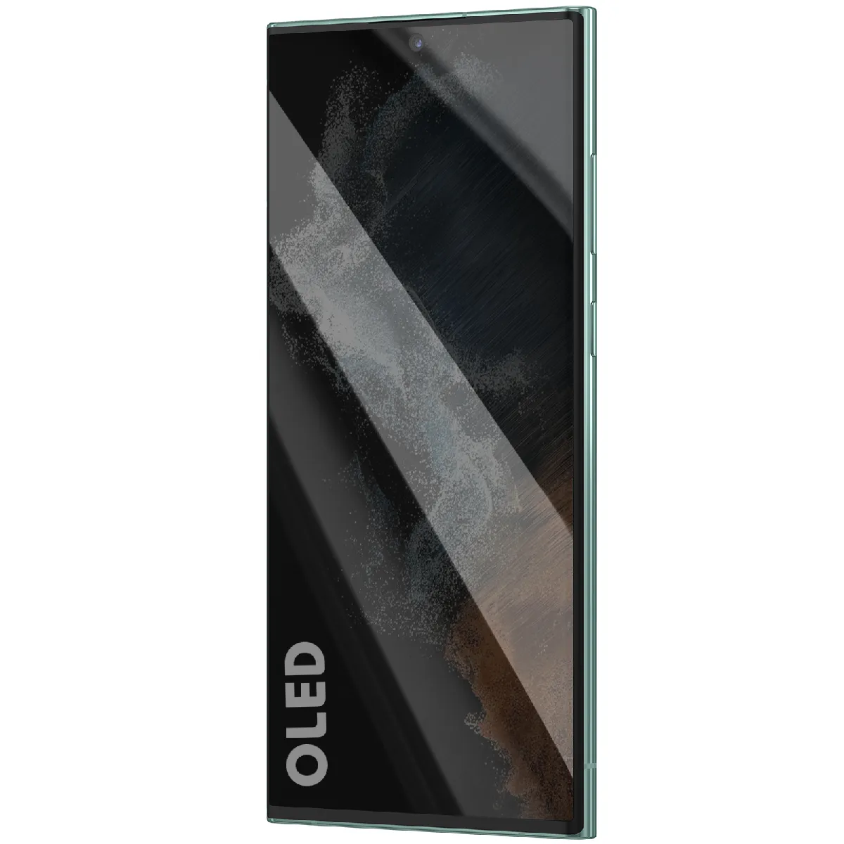 Avizar Vert Clappio Écran Complet Pour Galaxy S22 Ultra Dalle Soft Oled Avec Châssis Intégré