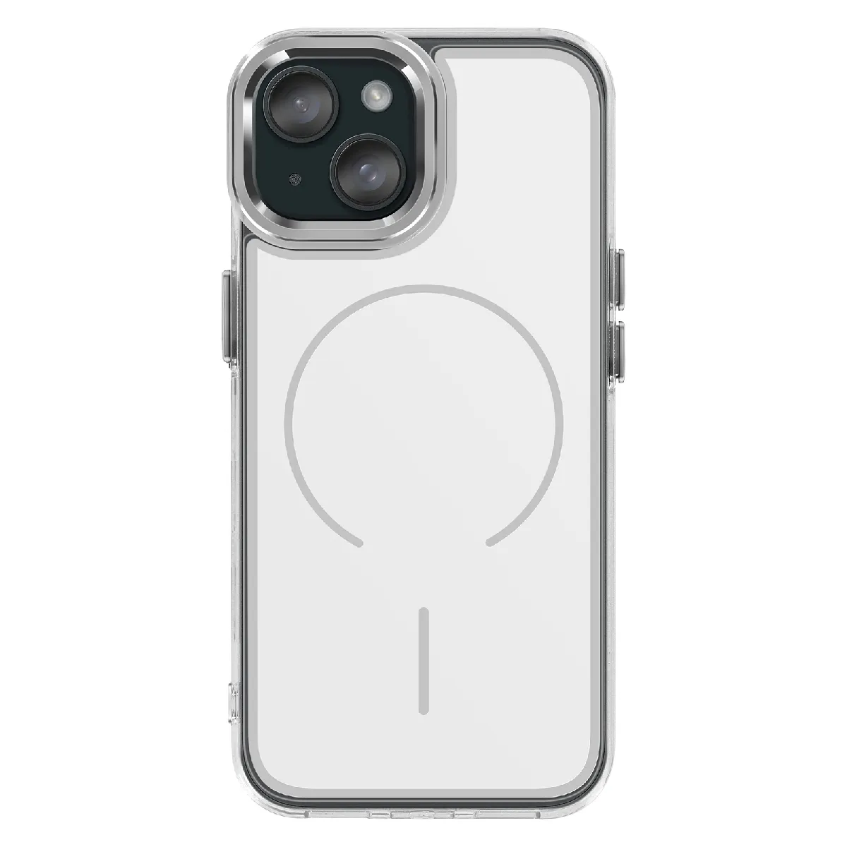 Avizar Blanc Coque Magsafe Pour Iphone 15 Protection Bi-Matière Ultra Renforcé