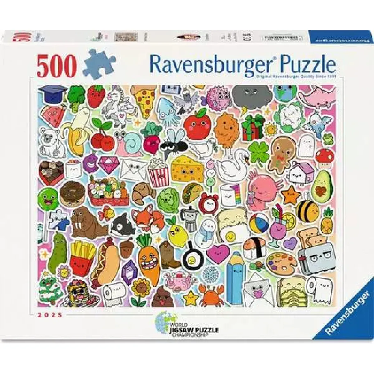 Ravensburger Puzzle 500 pièces: Stickers kawaii - France - vue 2