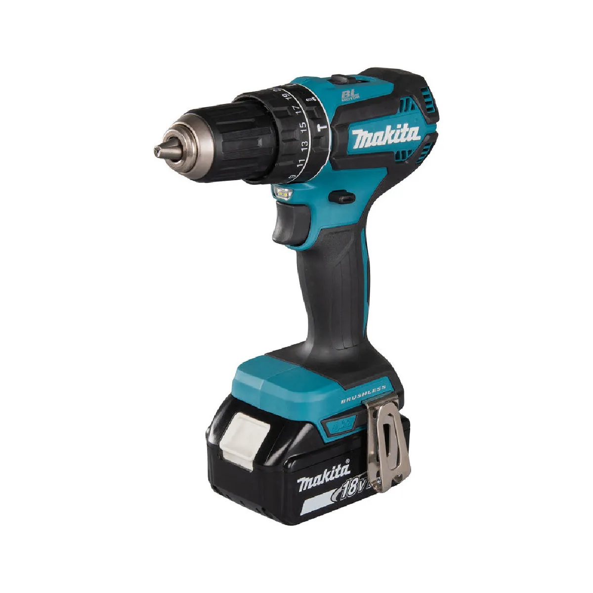 Perceuse visseuse à percussion sans fil avec 2 batteries 18V - vue 2