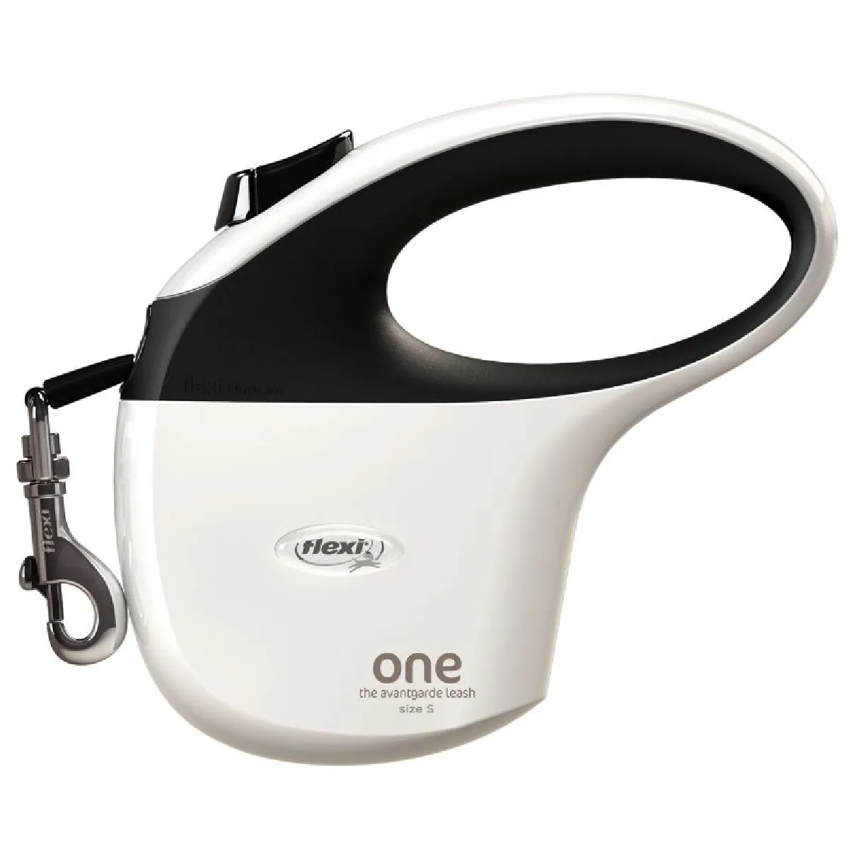 Comparer les prix de Laisse One S Tape 5 m Blanc Noir Flexi OA10T5-251-WS