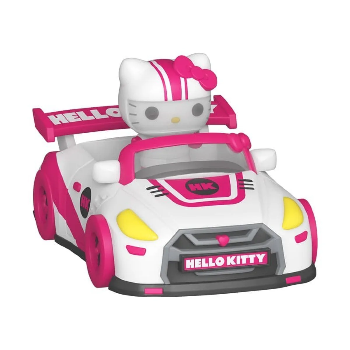 Sanrio - Figurine Bitty POP! Hello Kitty en voiture de course 2,5 cm