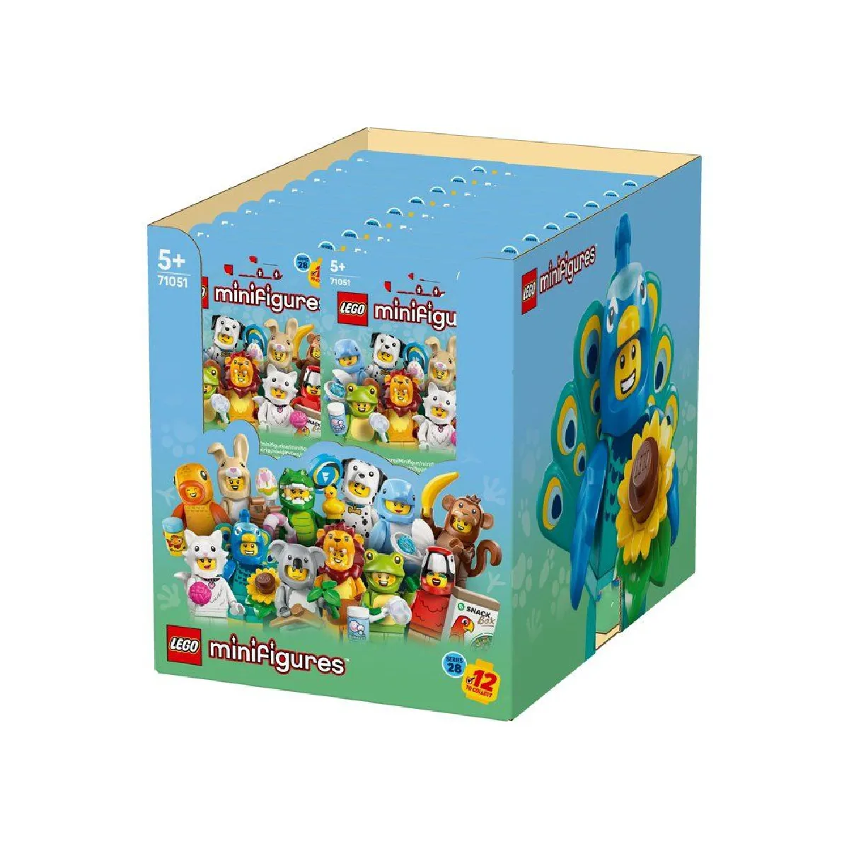 71051 Minifigures Série 28 Animaux Boîte 36 Sachets Surprise
