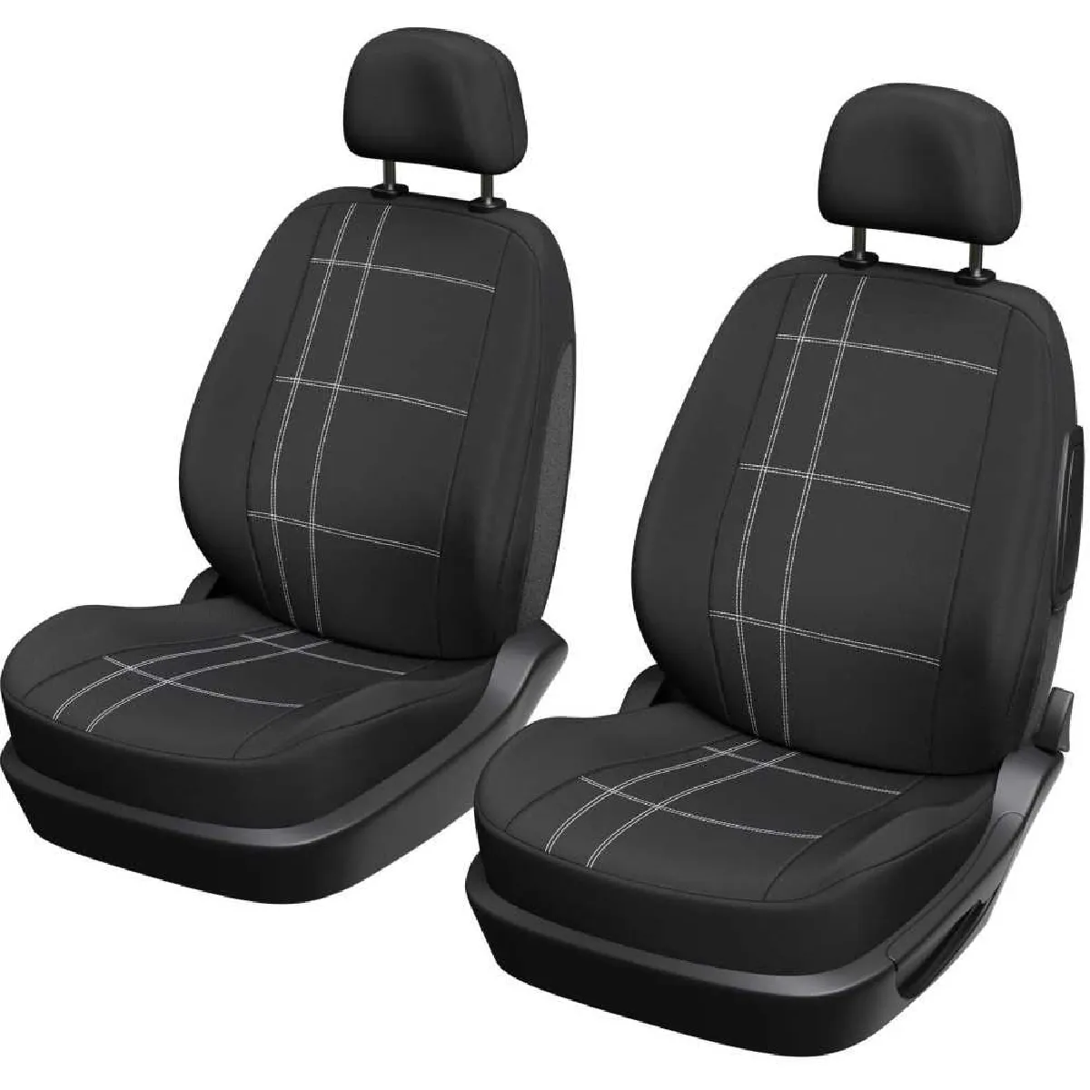 Xlcover Housse Auto X2 Housse avant 2 pcs noir airbag ISOFIX