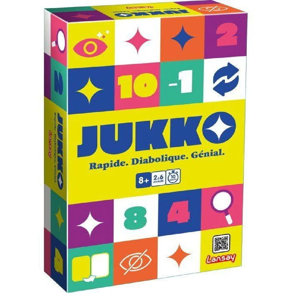Lansay Jaune Jeu De Cartes Jukko - Mémoire, Bluff, Rapide - 2-6 Joueurs Dès 8 Ans - Neuf - Image 4