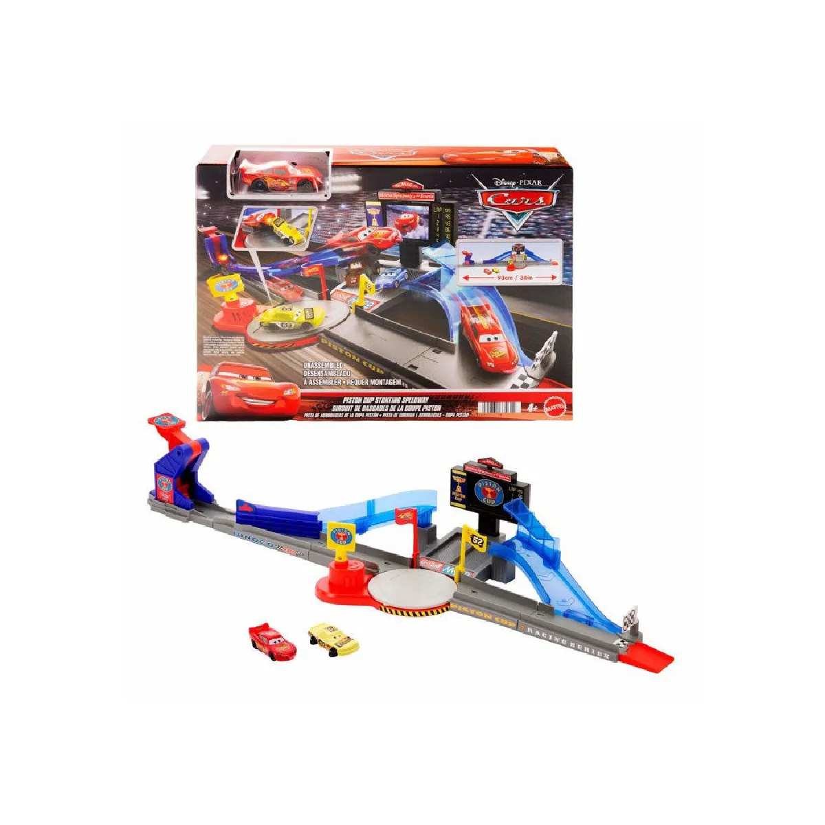 Piston Cup Stunting Speedway Circuit Flash McQueen multicolore
