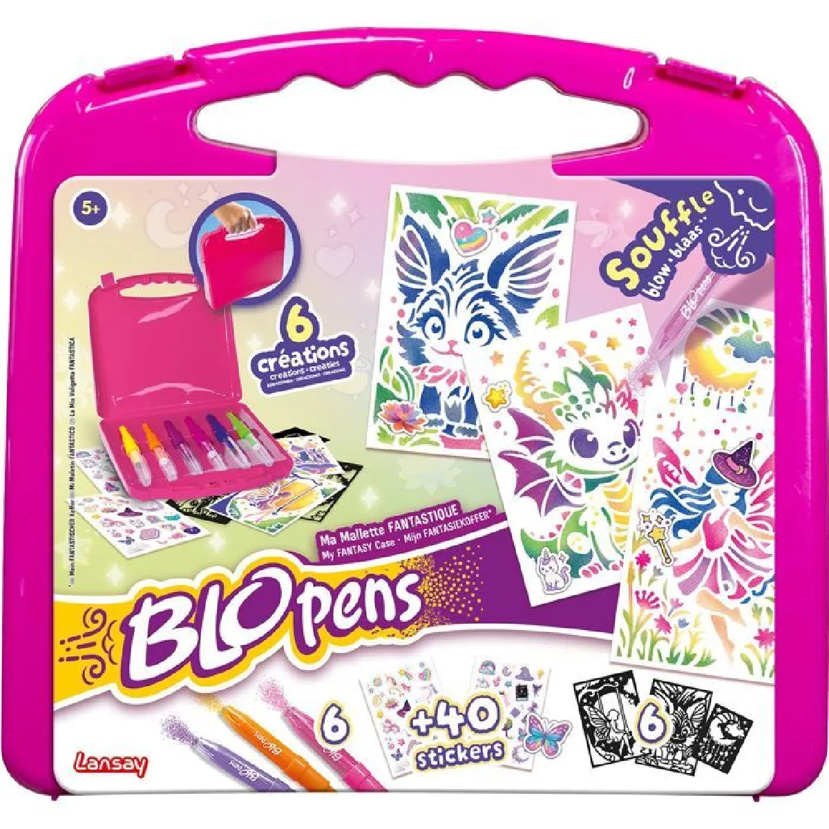Lansay - Blopens - Ma Mallette Fantastique - Kit de Dessin et Coloriage - Image 3