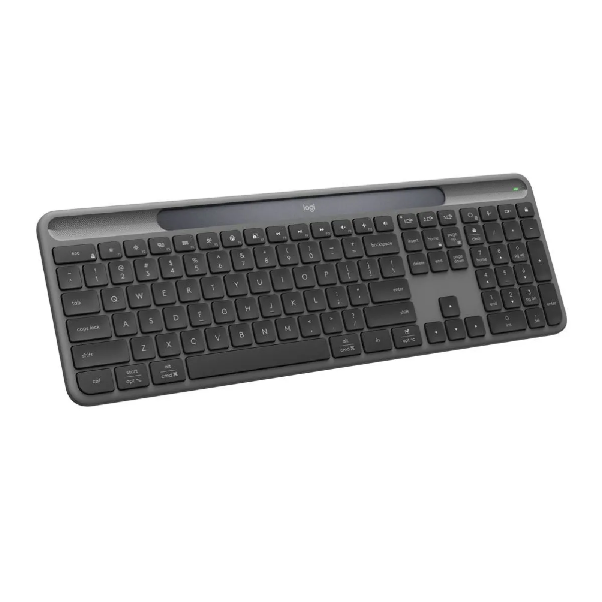 920-013758 Clavier sans fil AZERTY Full-size Graphite Solar+