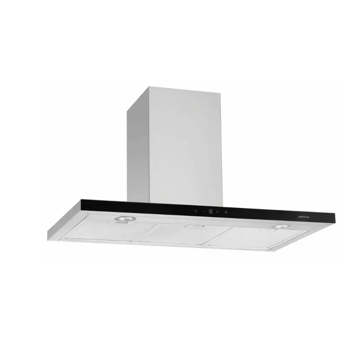 Airlux Noir Hotte Décorative Murale 90Cm 636 M3/H Inox - Ahbs960ss