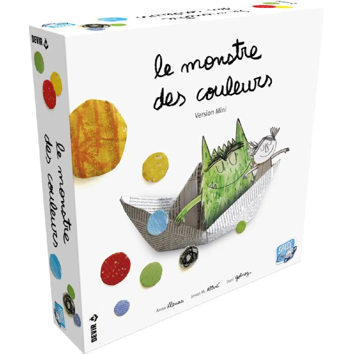 Asmodee Jeu de société Le Monstre des Couleurs Mini coopératif 3+ 2-5 joueurs 20 min éducatif Blanc