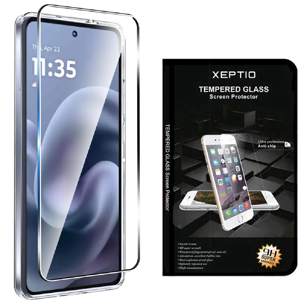 Xeptio Noir Protection D'écran Intégrale En Verre Trempé Pour Xiaomi Redmi Note 15 Pro+ 5G