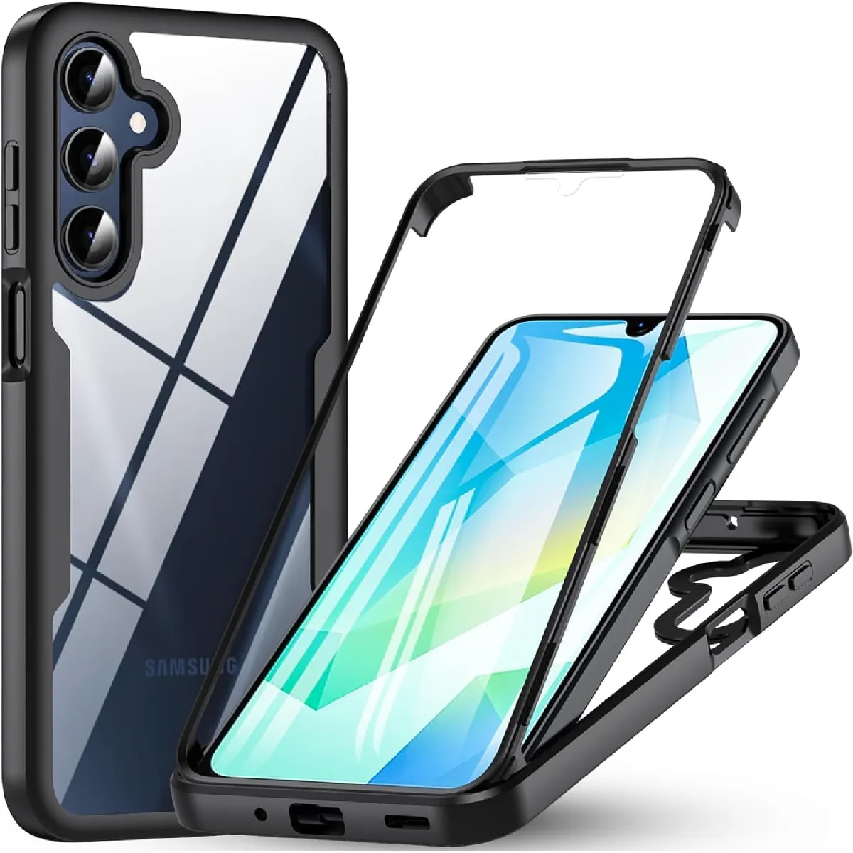 Xeptio Noir Coque Intégrale Samsung Galaxy A57 5G