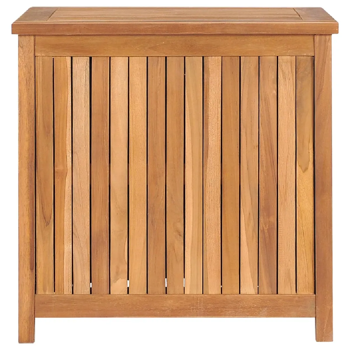 Coffre boîte meuble de jardin rangement 60 x 50 x 58 cm bois de teck solide 02_0013040