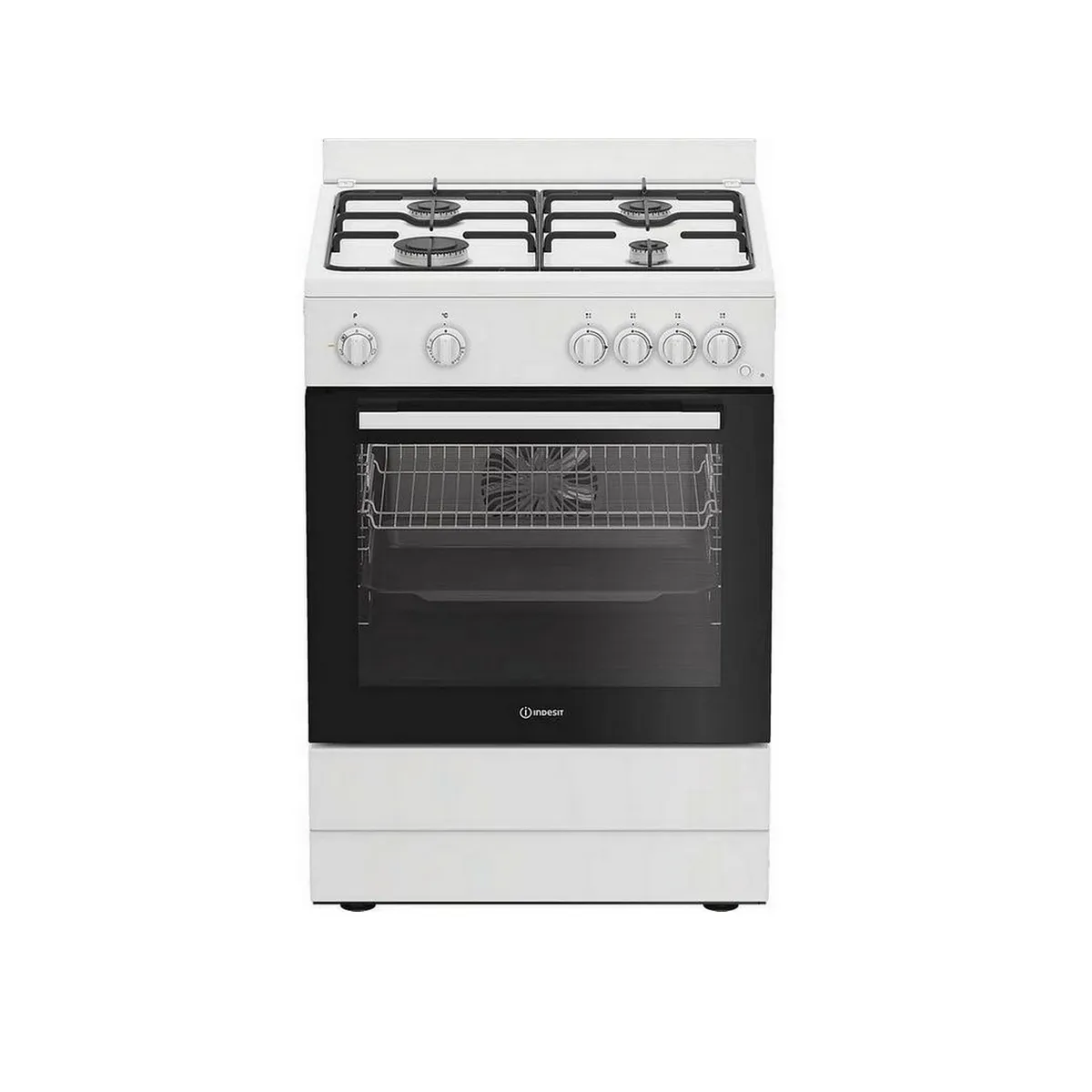 Indesit Cuisinière gaz 4 feux I6G5KCW - vue 2