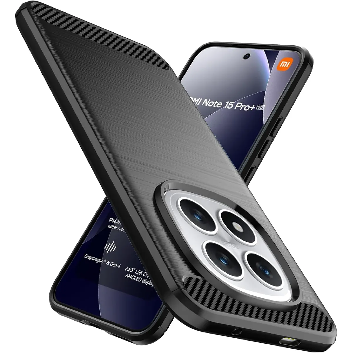 Xeptio Noir Coque Xiaomi Redmi Note 15 Pro+ 5G