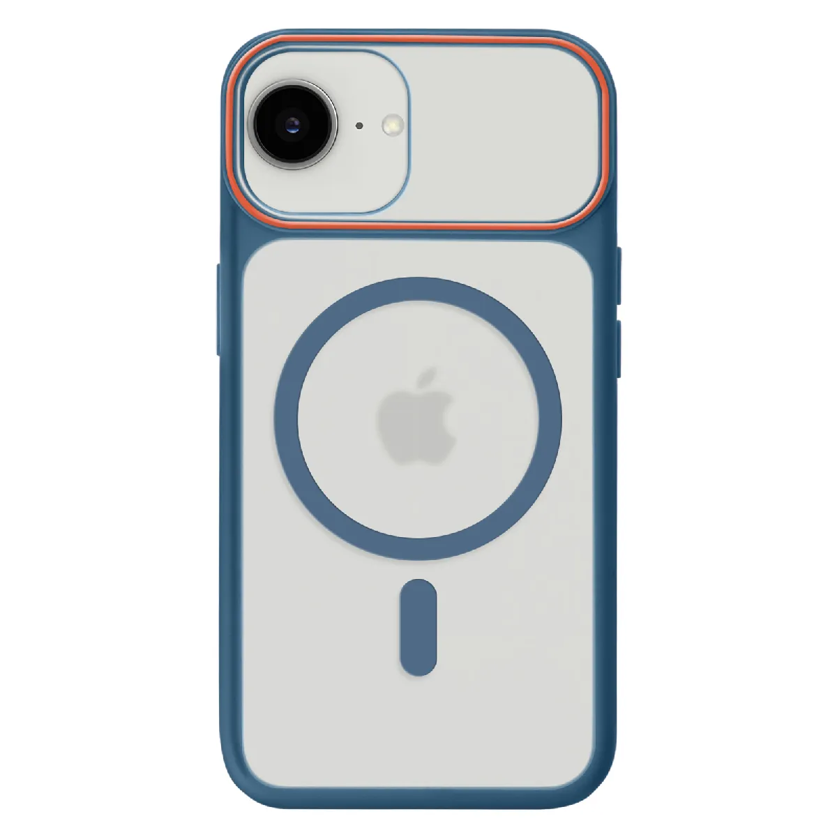Avizar Bleu Coque Pour Iphone 16E Conception Bi-Matière Compatible Magsafe Nuit