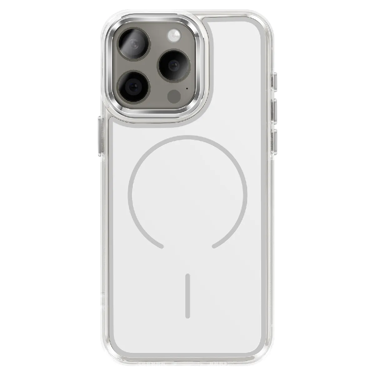 Avizar Blanc Coque Magsafe Pour Iphone 15 Pro Max Conception Hybride Renforcé