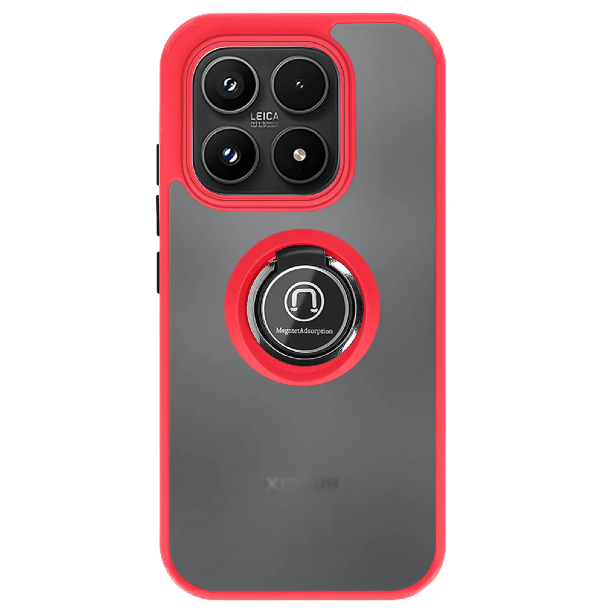 Avizar Rouge Coque Pour Xiaomi 17 Avec Support Anneau Et Fixation Magnétique