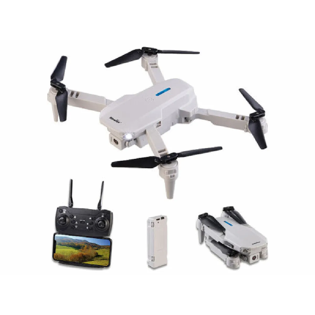 Drone quadricoptère pliable WIFI avec caméra HD